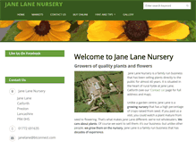 Tablet Screenshot of janelanenursery.co.uk